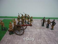 Boer War Tradition British Soldiers & Boers & Britain Gun & Crew 54mm Figures