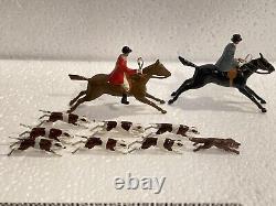 Boxed Full Cry By Britains (blue 249) No. 1447, Hunting Figures, Loose In Box
