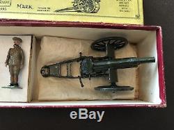 Boxed Mint Pre war Britains #1289 set'The Gun of the Royal Artillery issued1933