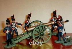 Britain Napoleonic Wars 00289 Waterloo French Imperial Guard Soldiers w Cannon