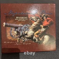 Britain Royal Artillery Unit With Cannon 00290 54mm Waterloo Toy Model Soldiers