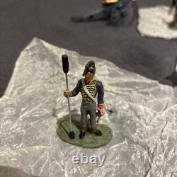 Britain Royal Artillery Unit With Cannon 00290 54mm Waterloo Toy Model Soldiers