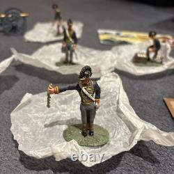 Britain Royal Artillery Unit With Cannon 00290 54mm Waterloo Toy Model Soldiers