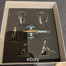 Britain Royal Artillery Unit With Cannon 00290 54mm Waterloo Toy Model Soldiers
