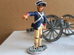 Britain's American 6 Pound Gun and Crew. American Revolution #17285