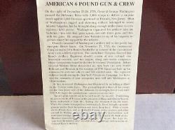 Britain's American 6 Pound Gun and Crew. American Revolution #17285