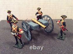 Britain's British Royal Artillery 6 Pound Gun & Crew French Indian wars #43144