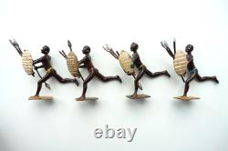 Britain's Early Set from #147 Zulu Warriors circa 1910-1920 Total 8 Zulus