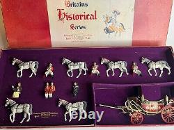 Britain's Lead Diecast Historical Series Set 9402 State Open Road Landau VGC