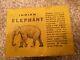 Britain's Zoo Indian Elephant No901, Lead, Pre War Boxed With Calf