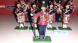 Britains 00214 1999 Band Scots Guards Pipes Drums Victoria 132 metal boxd S8b