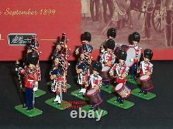 Britains 00214 Scots Guards Pipe + Drum Band 1899 Metal Toy Soldier Figure Set