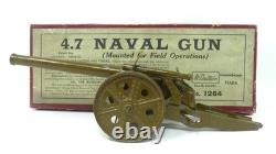 Britains #1264 Mounted 4.7 Naval Gun Boxed Vintage Adult Collectible