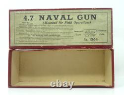 Britains #1264 Mounted 4.7 Naval Gun Boxed Vintage Adult Collectible