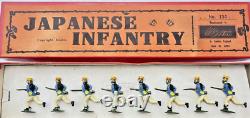 Britains 134 -Japanese Infantry -8 x Charging Infantry Fixed Arm -1925 version
