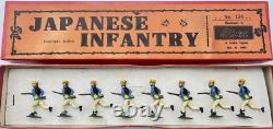 Britains 134 -Japanese Infantry -8 x Charging Infantry Fixed Arm -1925 version