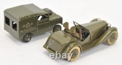Britains 1448 Army Staff Car Alongside A Morestone Military Land Rover