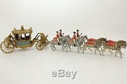 Britains #1470 State Coach Coronation Of Queen Elizabeth w King George IOB 1937