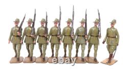Britains 1544 Australian Infantry Marching At The Slope Full Set