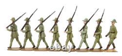 Britains 1544 Australian Infantry Marching At The Slope Full Set
