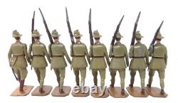 Britains 1544 Australian Infantry Marching At The Slope Full Set
