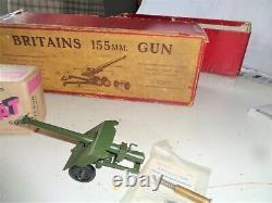 Britains 155mm Gun 2064 Plus Two Extra