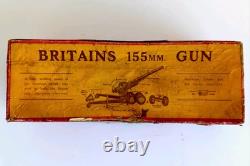 Britains 155mm Gun. Original Box with accessories. 1950s