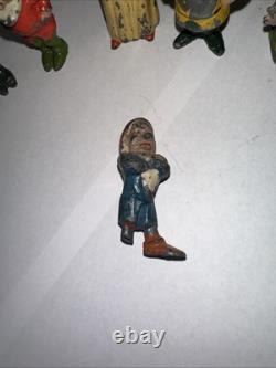 Britains #1654 Vintage 1938 Complete Lead Walt Disney Snow White & 7 Dwarfs Set