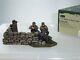 Britains 17147 German Army Forces Soldiers Mg42 Gun Team + Wall Scenary Diorama
