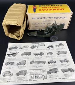 Britains 1725 4.5 Howitzer. VN Mint In Box c/w Packing, Shells & Leaflet