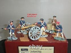 Britains 17285 American Revolution 6lb Cannon Gun + Crew Metal Toy Soldier Set