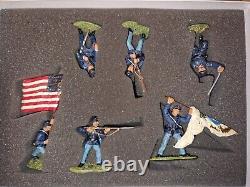 Britains 17302 Clubs Trumps 19th Massachusetts Metal Toy Soldier Figure Set Nib