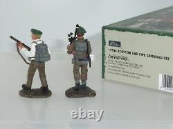 Britains 17385 8th Army Scottish Bagpipers Pipers Ww2 Soldier Command Set