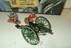 Britains 17393 ACW Range, Confederate Cannon Set with Gun & 2 Crew in 132 Scale