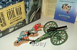 Britains 17393 ACW Range, Confederate Cannon Set with Gun & 2 Crew in 132 Scale