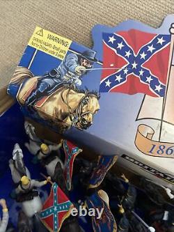 Britains 17409 Confederate & Union Cavalry Set Very Rare 18 PCs READ! Boxed