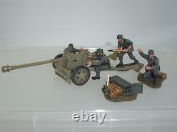 Britains 17452 German Army Artillery Pak 40 Cannon Gun + 4 Man Soldier Crew