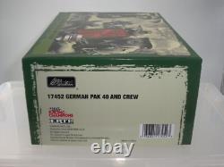 Britains 17452 German Army Artillery Pak 40 Cannon Gun + 4 Man Soldier Crew