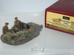 Britains 17633 British 1st Royal Fusiliers Vickers Machine Gun Team + Barricade