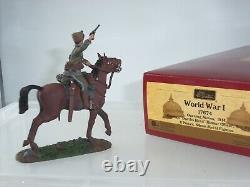 Britains 17674 German Death's Head Hussar Officer Charging Mounted Metal Soldier