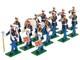 Britains 17780 U. S. Marine Corps 8th & 1 Drum & Bugle Corps 13 Piece In 54mm