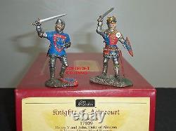 Britains 17809 King Henry V + John Duke Of Alencon Knights Metal Toy Soldier Set