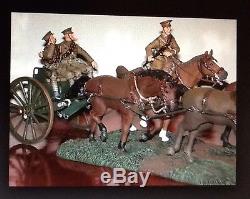 Britains 17869 WWI British Royal Field Artillery Limber & 18 Pound Gun Retired