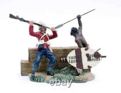 Britains 20147 Zulu Wars Deadly Dance, 24th Ft V Zulu Warrior & Wall Piece, 130