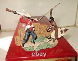 Britains 20147 Zulu Wars Deadly Dance, 24th Ft V Zulu Warrior & Wall Piece, 130