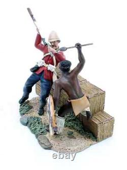 Britains 20147 Zulu Wars Deadly Dance, 24th Ft V Zulu Warrior & Wall Piece, 130