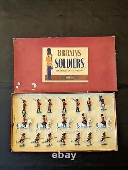 Britains 2036 Royal Scotts Greys Guards Black Watch Mounted Lead Soldier Set Box
