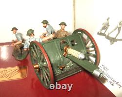 Britains 23021 WW1 1916 British Royal Field Artillery 18 Pdr Gun & Crew in 54mm