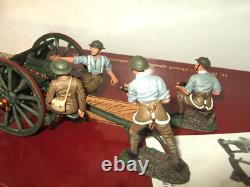 Britains 23021 WW1 1916 British Royal Field Artillery 18 Pdr Gun & Crew in 54mm