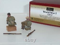 Britains 23072 Ww1 British Infantry Sitting Eating Exhausted Metal Soldier Set